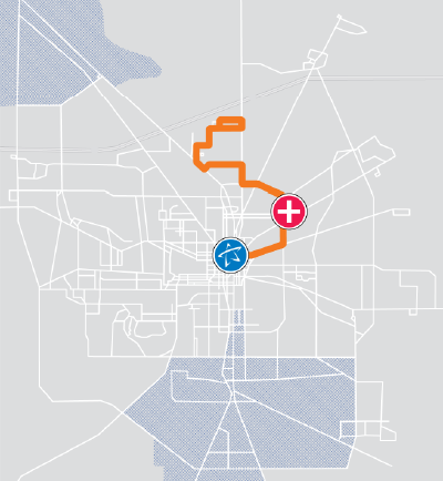 San Luis Route Mini Map